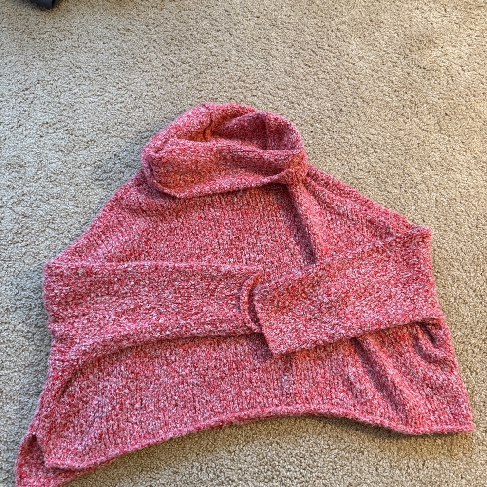 Free People Pink Cowl Neck Sweater - Picture 3 of 7